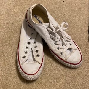 white low top converse